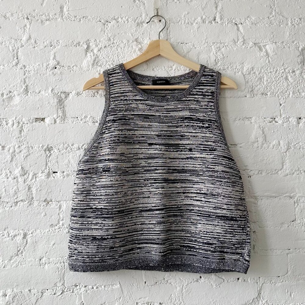 Aritzia Babaton Ribbed High Neck Tank Top